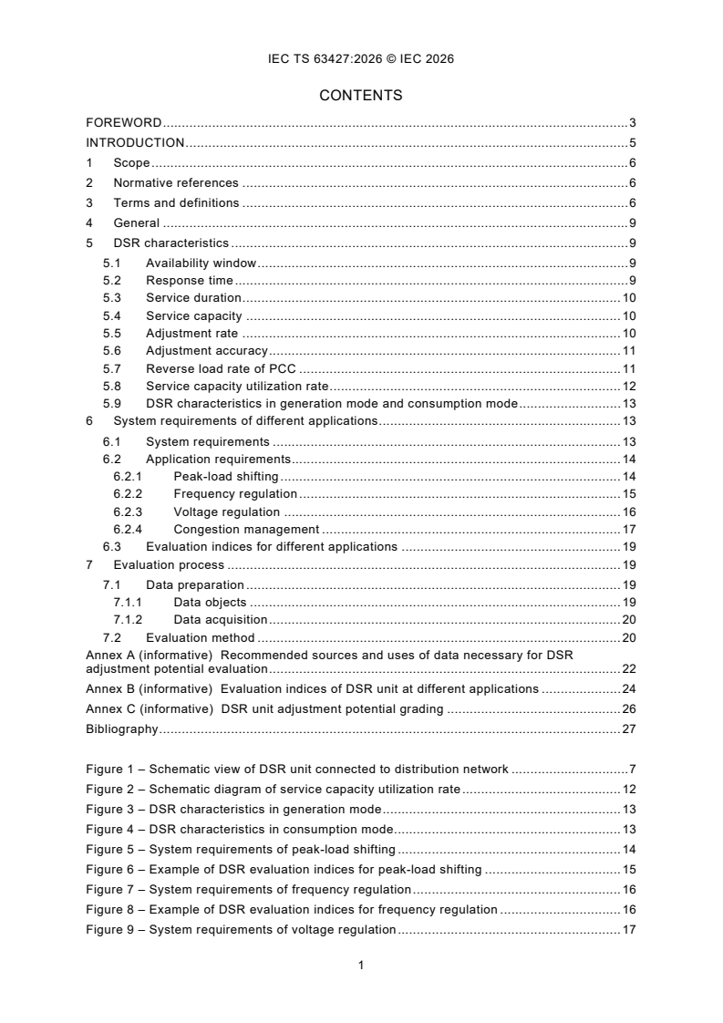 IEC TS 63427:2026 IEC TS 63427:2026 - Guidelines for the adjustment potential evaluation of demand side resources - Page 3 preview