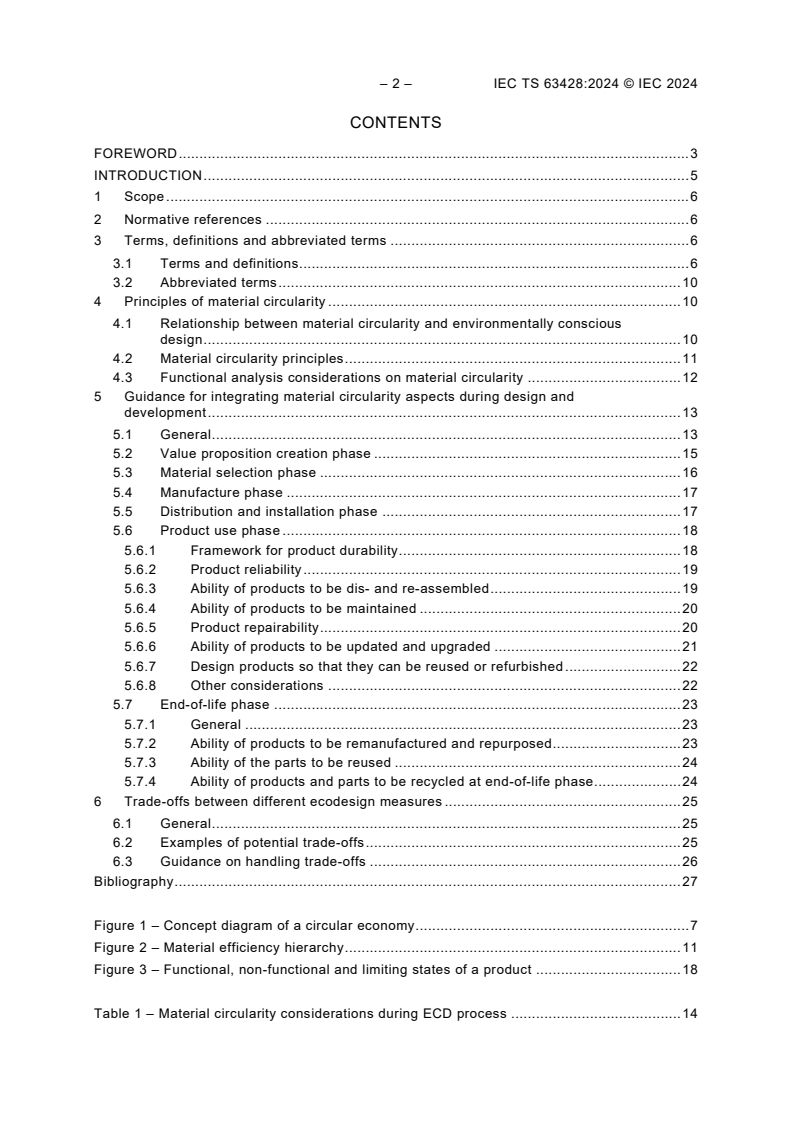 IEC TS 63428:2024 IEC TS 63428:2024 - Guidance on material circulation considerations in environmentally conscious design
Released:8/23/2024 - Page 4 preview