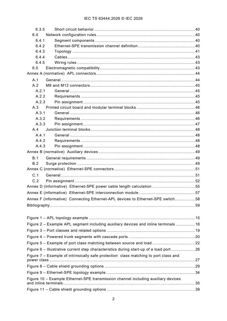 IEC TS 63444:2026 IEC TS 63444:2026 - Industrial networks - Ethernet-APL port profile / Ethernet-SPE profile specification - Page 4 preview