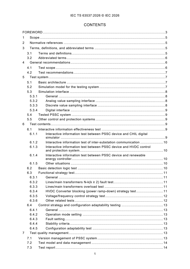 IEC TS 63537:2026 IEC TS 63537:2026 - Hardware-in-the-loop simulation test of power system stability control system - Page 3 preview