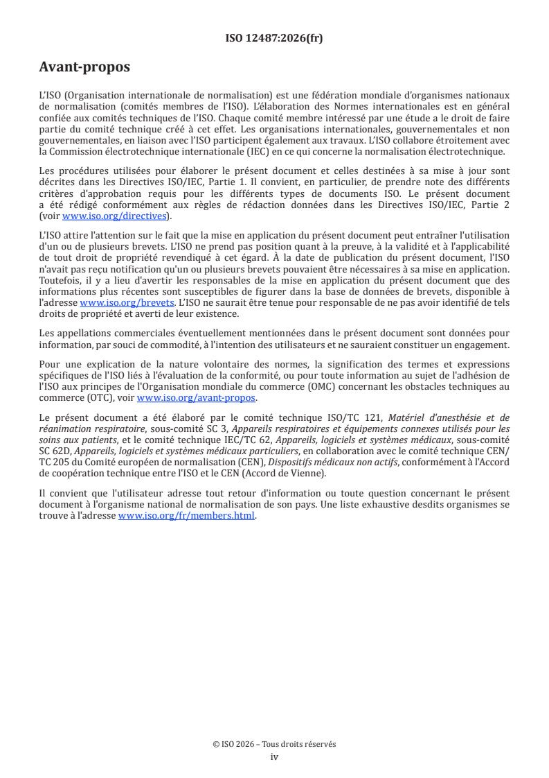 ISO 12487:2026 iso12487{ed1.0}fr - Appareils électromédicaux - Évaluation de la performance clinique des thermomètres médicaux - Page 4 preview