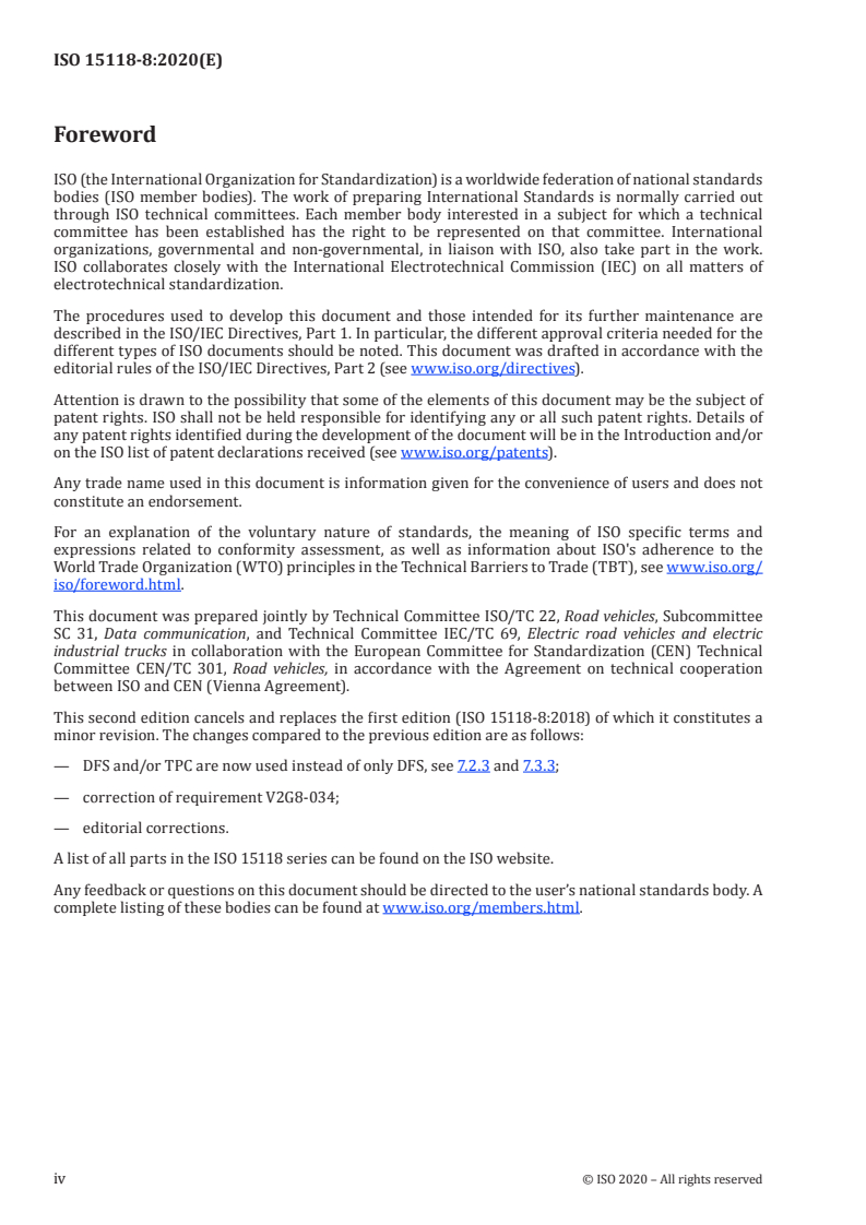 ISO 15118-8:2020 ISO 15118-8:2020 - Road vehicles - Vehicle to grid communication interface - Part 8: Physical layer and data link layer requirements for wireless communication
Released:9/21/2020 - Page 4 preview