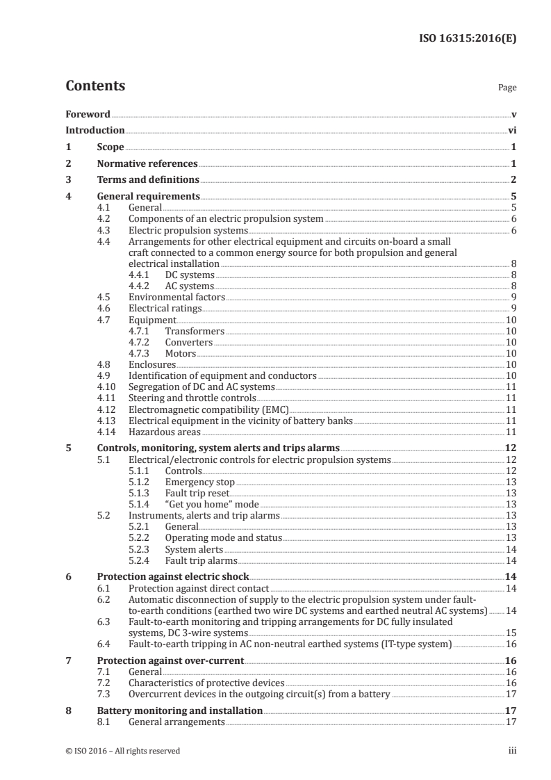 ISO 16315:2016 ISO 16315:2016 - Small craft - Electric propulsion system
Released:3/16/2016 - Page 3 preview
