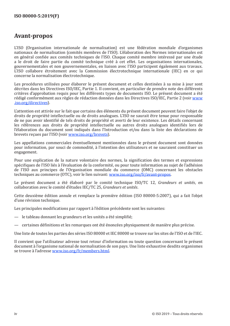 ISO 80000-5:2019 ISO 80000-5:2019 - Grandeurs et unités - Partie 5: Thermodynamique
Released:8/26/2019 - Page 4 preview