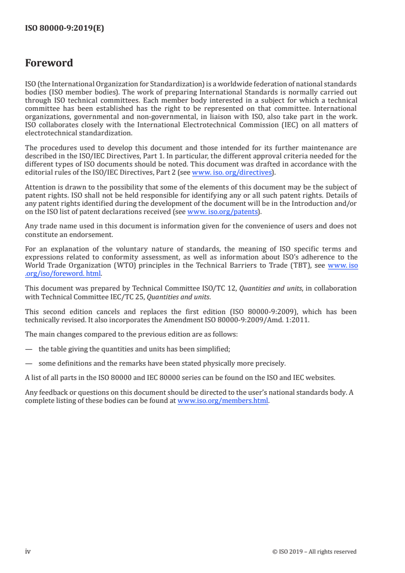 ISO 80000-9:2019 ISO 80000-9:2019 - Quantities and units - Part 9: Physical chemistry and molecular physics
Released:8/26/2019 - Page 4 preview