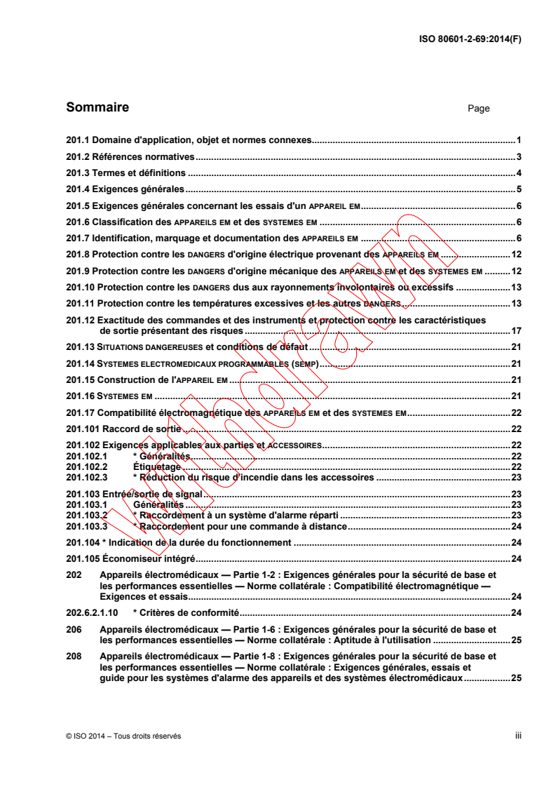 ISO 80601-2-69:2014 ISO 80601-2-69:2014 - Medical electrical equipment -- Part 2-69: Particular requirements for basic safety and essential performance of oxygen concentrator equipment
Released:5/12/2014 - Page 3 preview