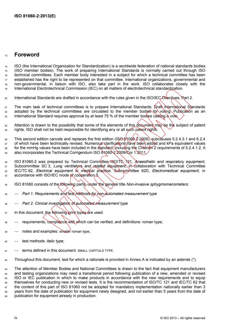 ISO 81060-2:2013 ISO 81060-2:2013 - Non-invasive sphygmomanometers -- Part 2: Clinical investigation of automated measurement type
Released:4/18/2013 - Page 4 preview