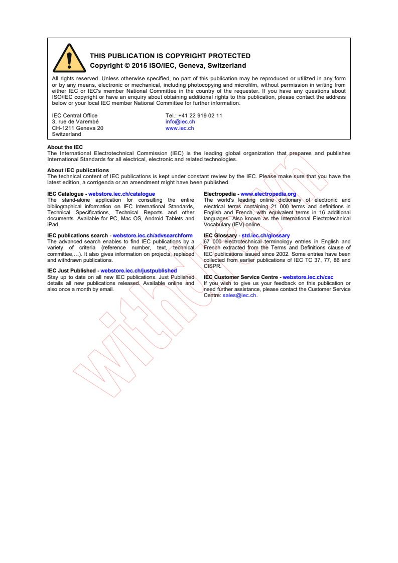 ISO/IEC 14763-2:2012 ISO/IEC 14763-2:2012+AMD1:2015 CSV - Information technology - Implementation and operation of customer premises cabling - Part 2: Planning and installation
Released:9/15/2015 - Page 2 preview