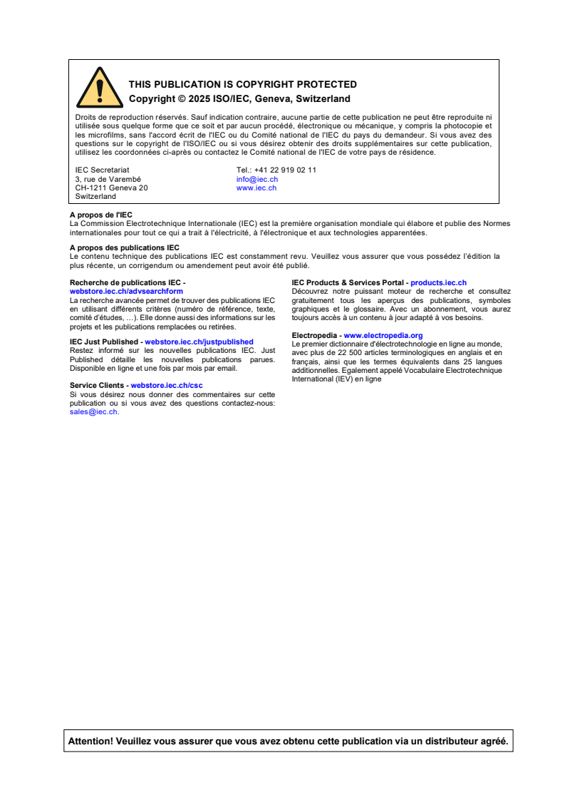 ISO/IEC 14763-5:2025 ISO/IEC 14763-5:2025 - Technologies de l'information - Implémentation et fonctionnement du câblage dans les réseaux d'usagers - Partie 5: Durabilité - Page 2 preview