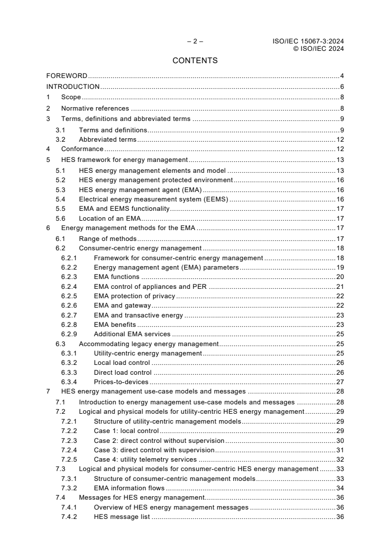 ISO/IEC 15067-3:2024 ISO/IEC 15067-3:2024 - Information technology - Home Electronic System (HES) application model - Part 3: Model of an energy management system for HES
Released:9/12/2024 - Page 4 preview