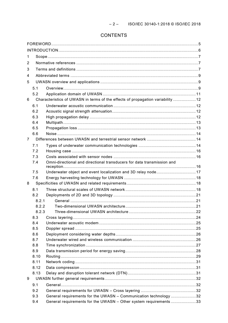ISO/IEC 30140-1:2018 ISO/IEC 30140-1:2018 - Information technology - Underwater acoustic sensor network (UWASN) - Part 1: Overview and requirements
Released:2/14/2018 - Page 4 preview