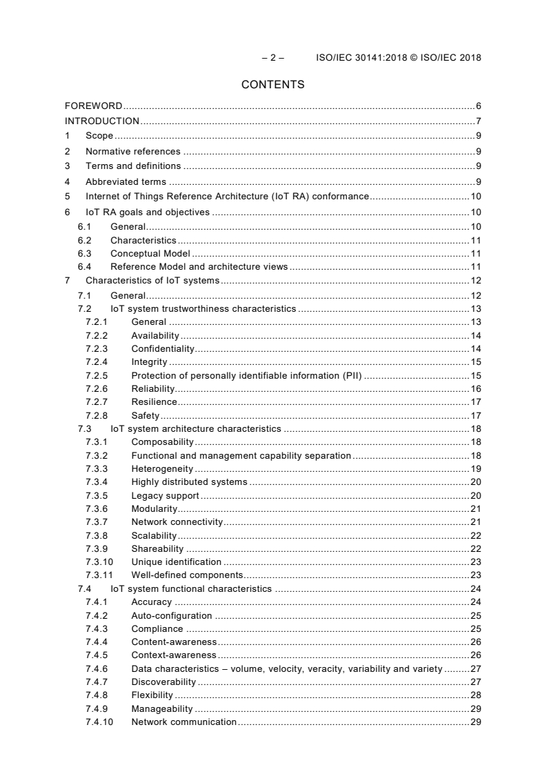ISO/IEC 30141:2018 ISO/IEC 30141:2018 - Internet of Things (IoT) - Reference architecture
Released:8/30/2018 - Page 4 preview