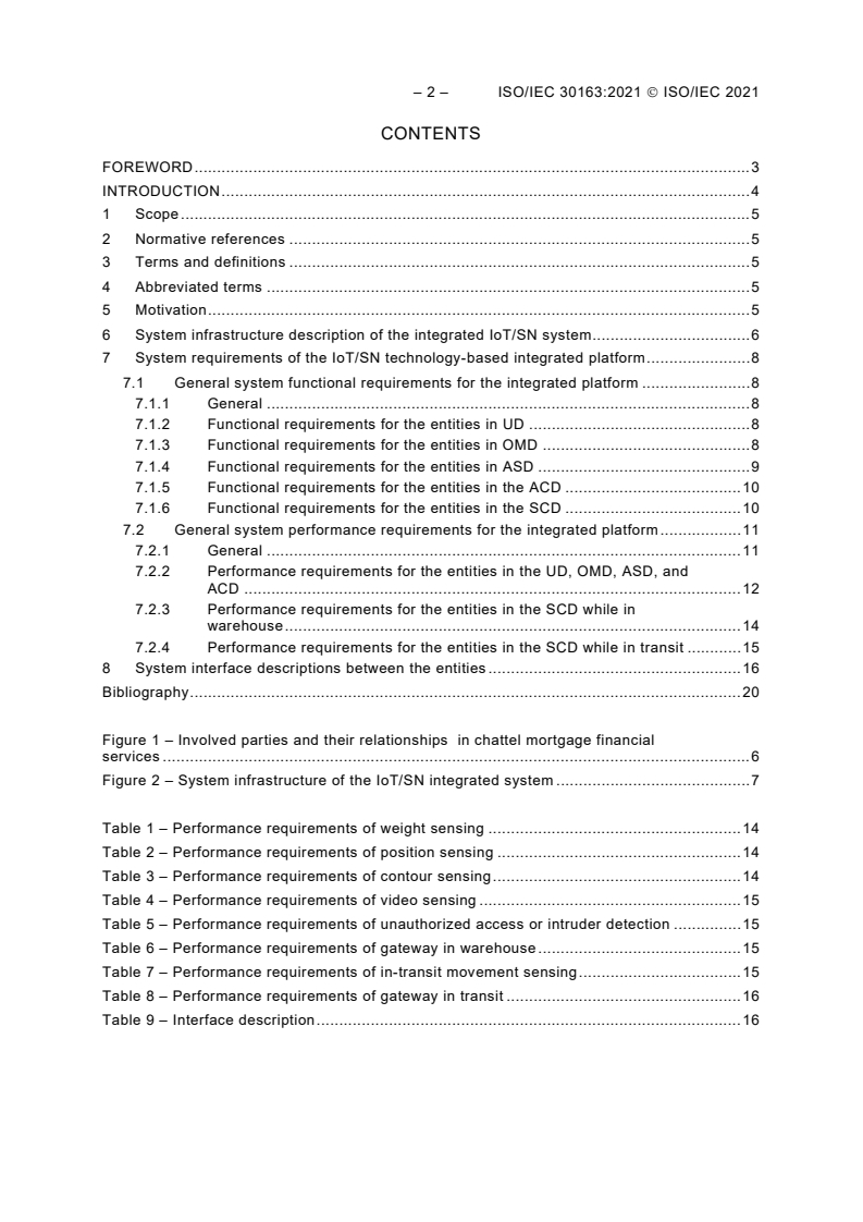 ISO/IEC 30163:2021 ISO/IEC 30163:2021 - Internet of Things (IoT) - System requirements of IoT and sensor network technology-based integrated platform for chattel asset monitoring
Released:3/11/2021 - Page 4 preview