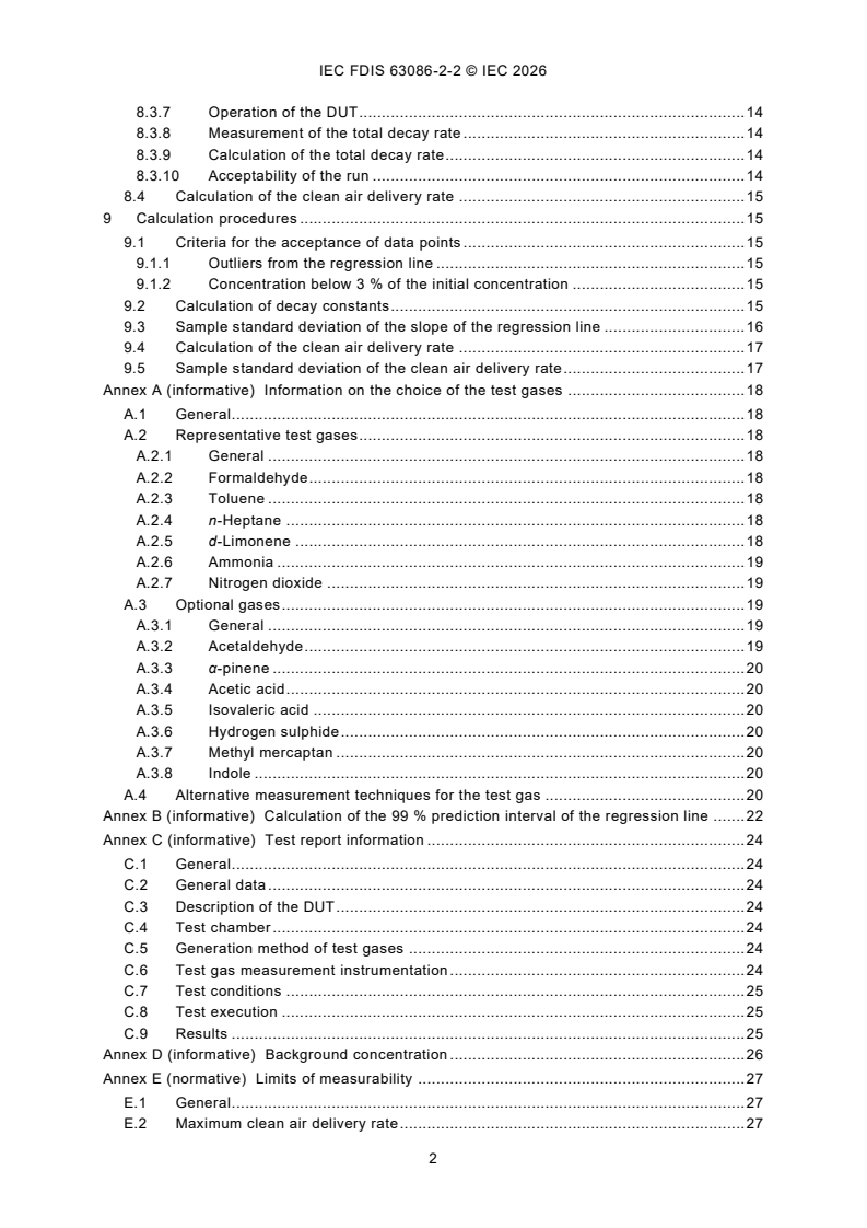 IEC/FDIS 63086-2-2 IEC/FDIS 63086-2-2 - Household and similar electrical air cleaning appliances — Method for measuring performance — Part 2-2: Particular requirements for determination of gas-phase pollutant reduction - Page 4 preview