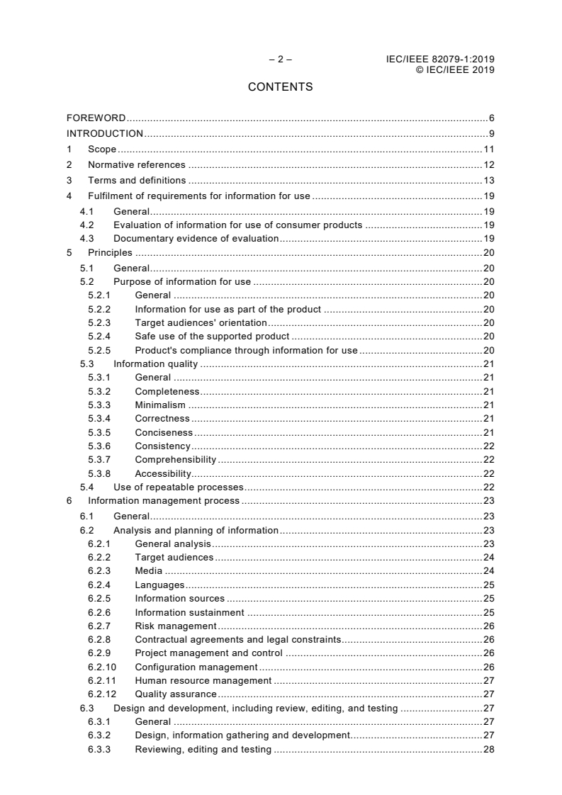 IEC/IEEE 82079-1:2019 IEC/IEEE 82079-1:2019 - Preparation of information for use (instructions for use) of products — Part 1: Principles and general requirements/20/2019 - Page 4 preview