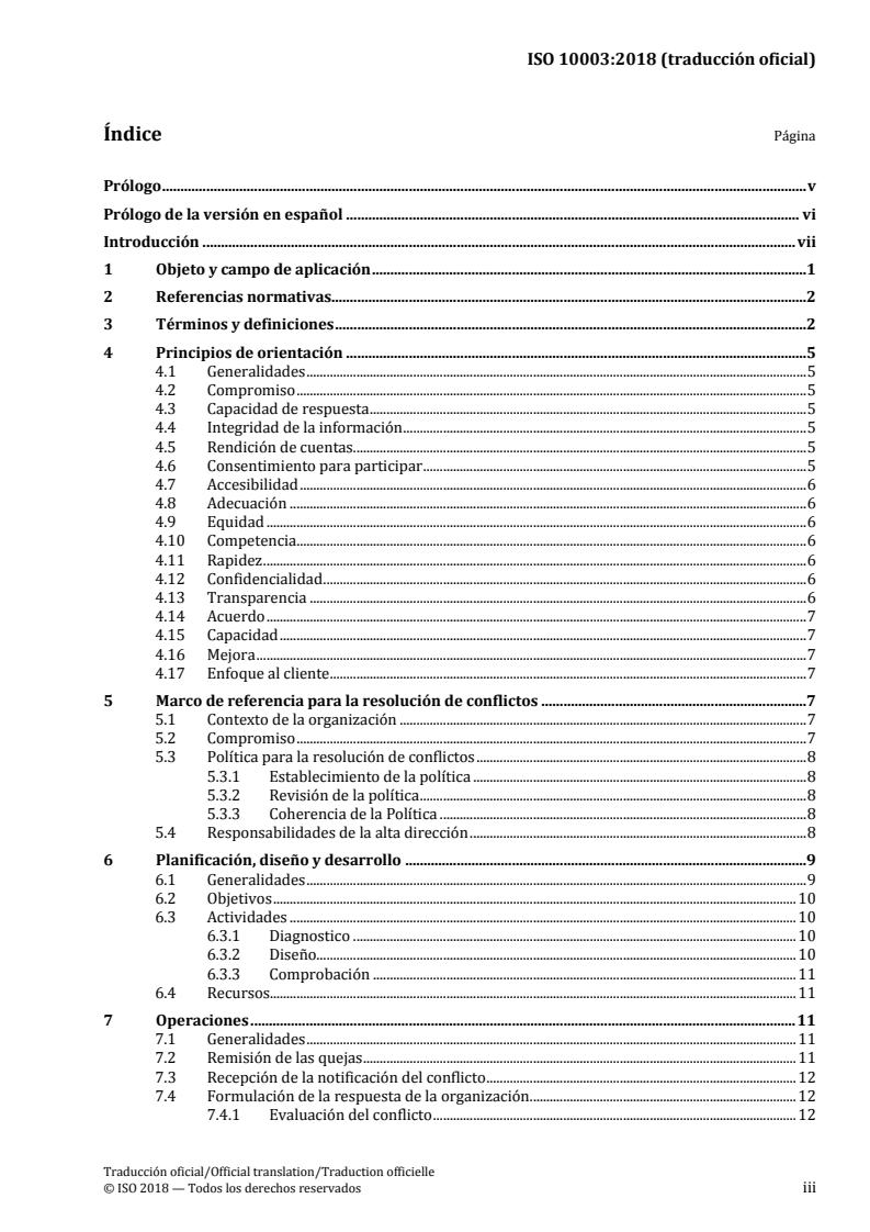 ISO 10003:2018 ISO 10003:2018 - Quality management — Customer satisfaction — Guidelines for dispute resolution external to organizations/7/2018 - Page 3 preview