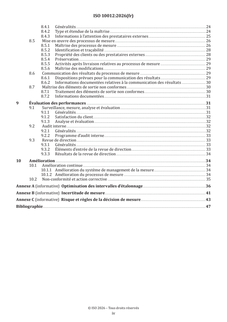 ISO 10012:2026 ISO 10012:2026 - Management de la qualité — Exigences pour les systèmes de management de la mesure
Released:2/12/2026 - Page 4 preview
