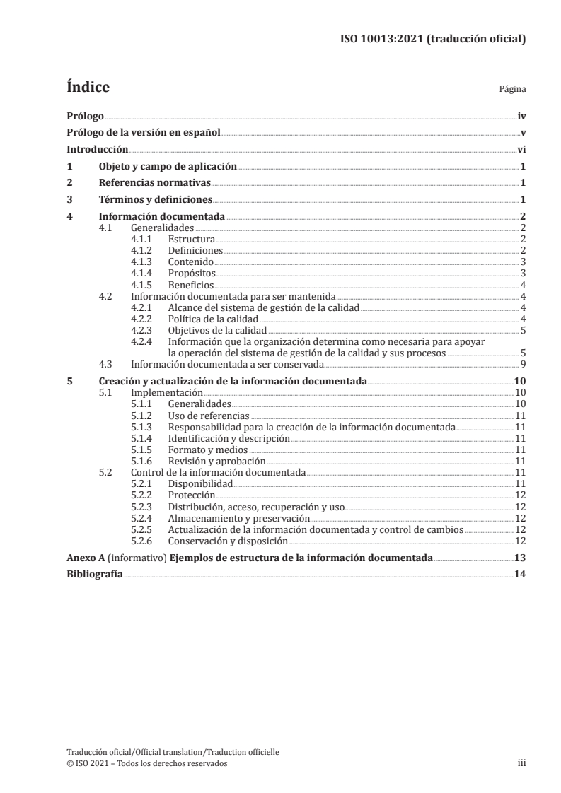 ISO 10013:2021 ISO 10013:2021 - Quality management systems — Guidance for documented information/14/2021 - Page 3 preview