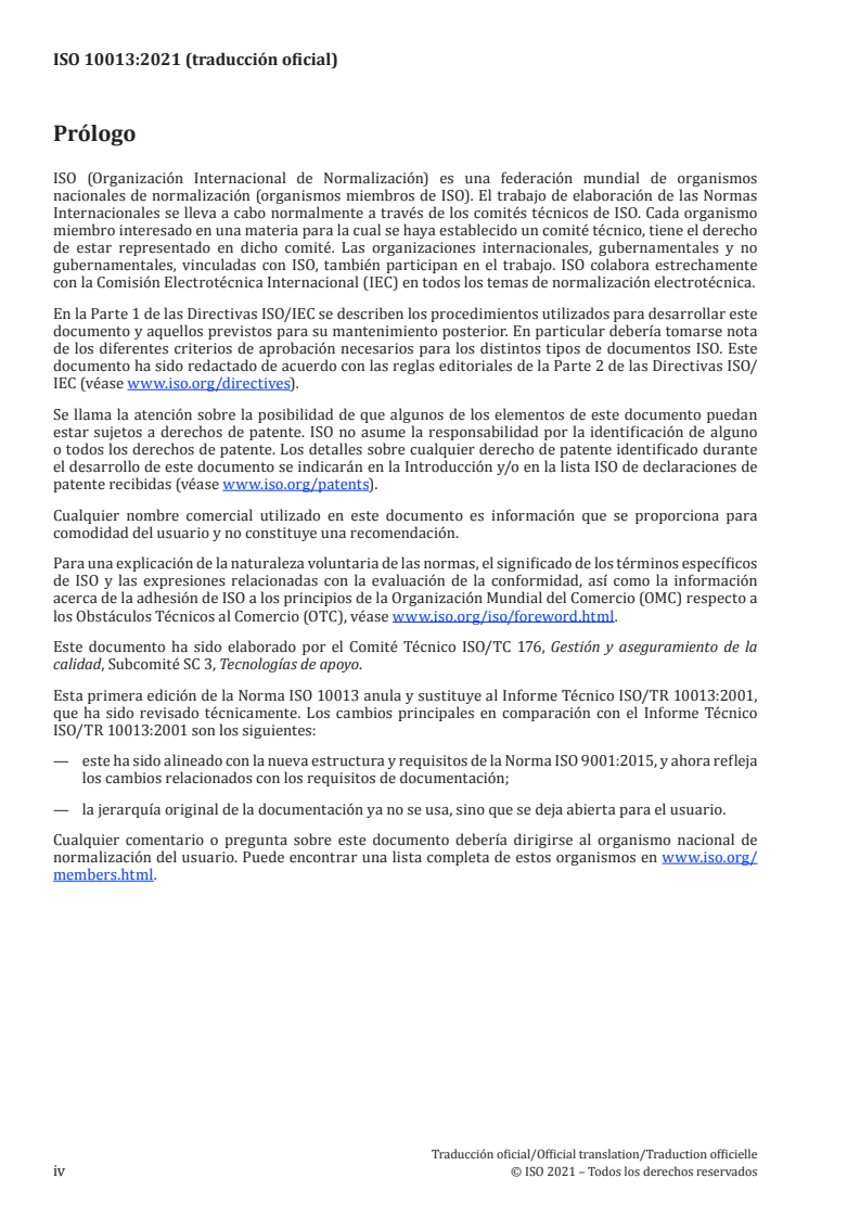 ISO 10013:2021 ISO 10013:2021 - Quality management systems — Guidance for documented information/14/2021 - Page 4 preview