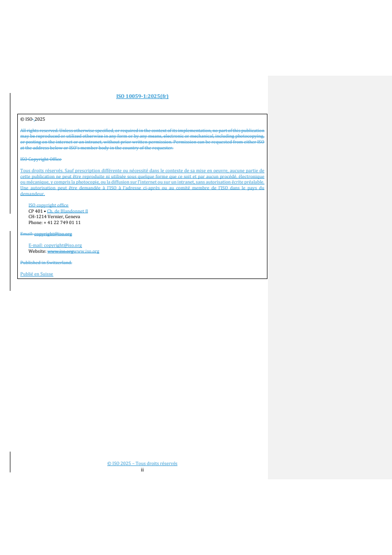 REDLINE ISO 10059-1:2025 - Produits réfractaires façonnés denses — Détermination de la résistance à l'écrasement — Partie 1: Méthode d'essai de référence sans intercalaire
Released:10/28/2025