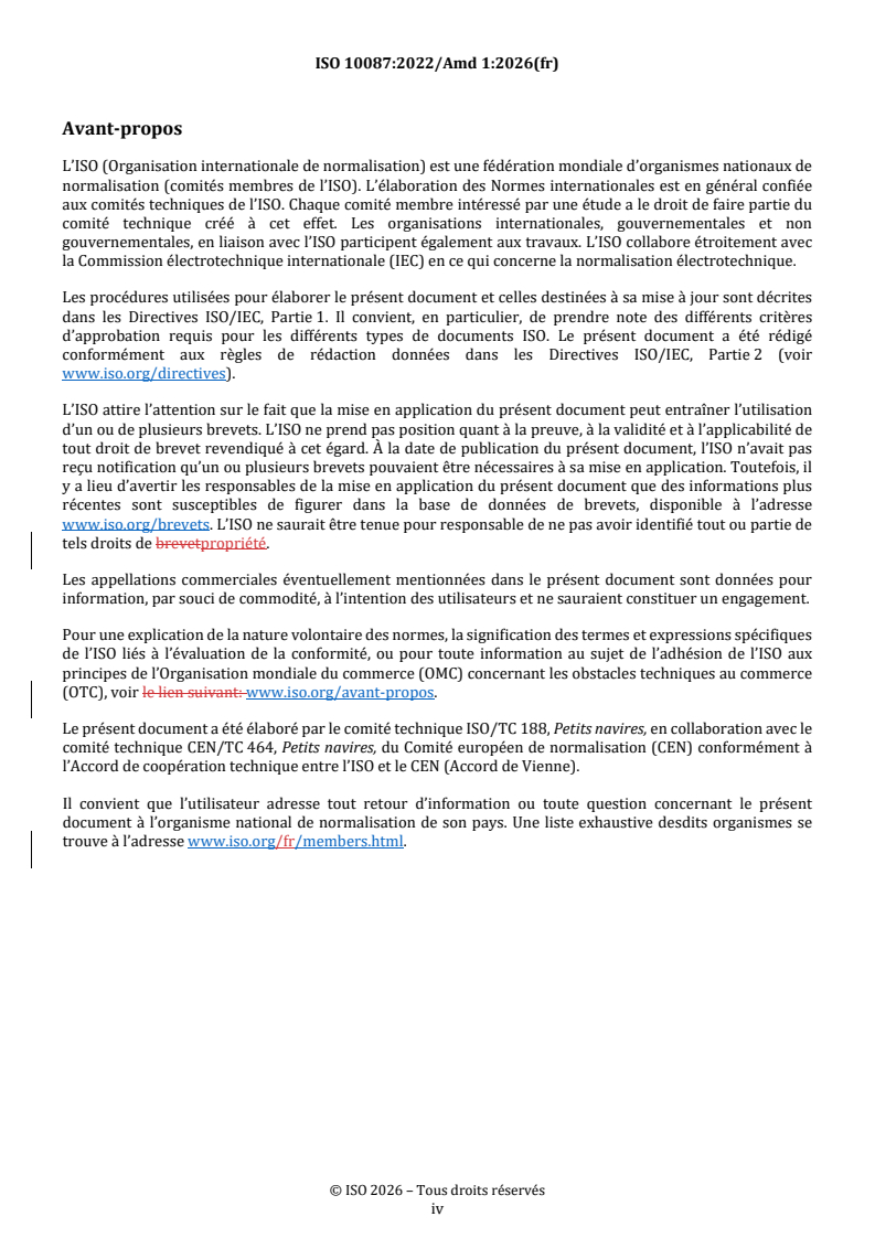 ISO 10087:2022/Amd 1:2026 REDLINE ISO 10087:2022/Amd 1:2026 - Petits navires — Identification du bateau — Système de codage — Amendement 1 - Page 4 preview