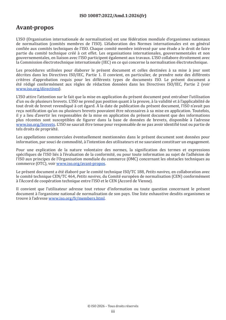 ISO 10087:2022/Amd 1:2026 ISO 10087:2022/Amd 1:2026 - Petits navires — Identification du bateau — Système de codage — Amendement 1 - Page 3 preview