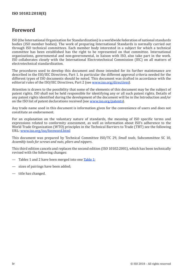ISO 10102:2018 ISO 10102:2018 - Assembly tools for screws and nuts — Double-headed open-ended engineers' wrenches — Outside dimensions/6/2018 - Page 4 preview