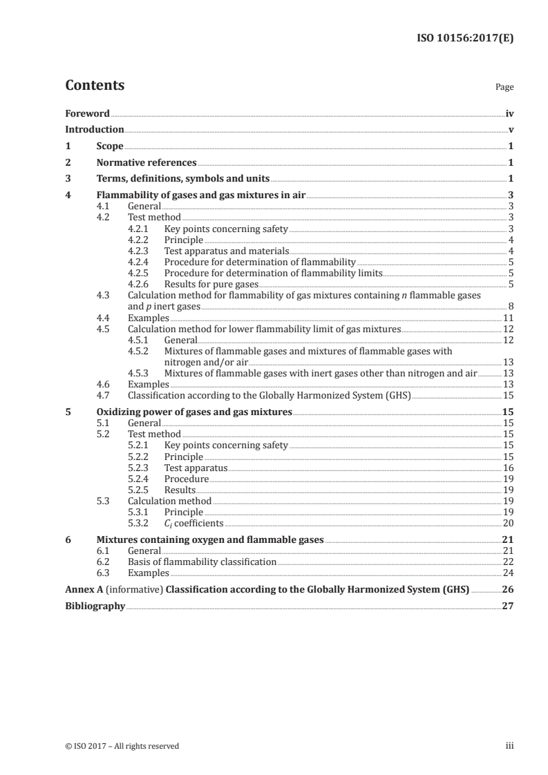 ISO 10156:2017 ISO 10156:2017 - Gas cylinders — Gases and gas mixtures — Determination of fire potential and oxidizing ability for the selection of cylinder valve outlets/21/2017 - Page 3 preview