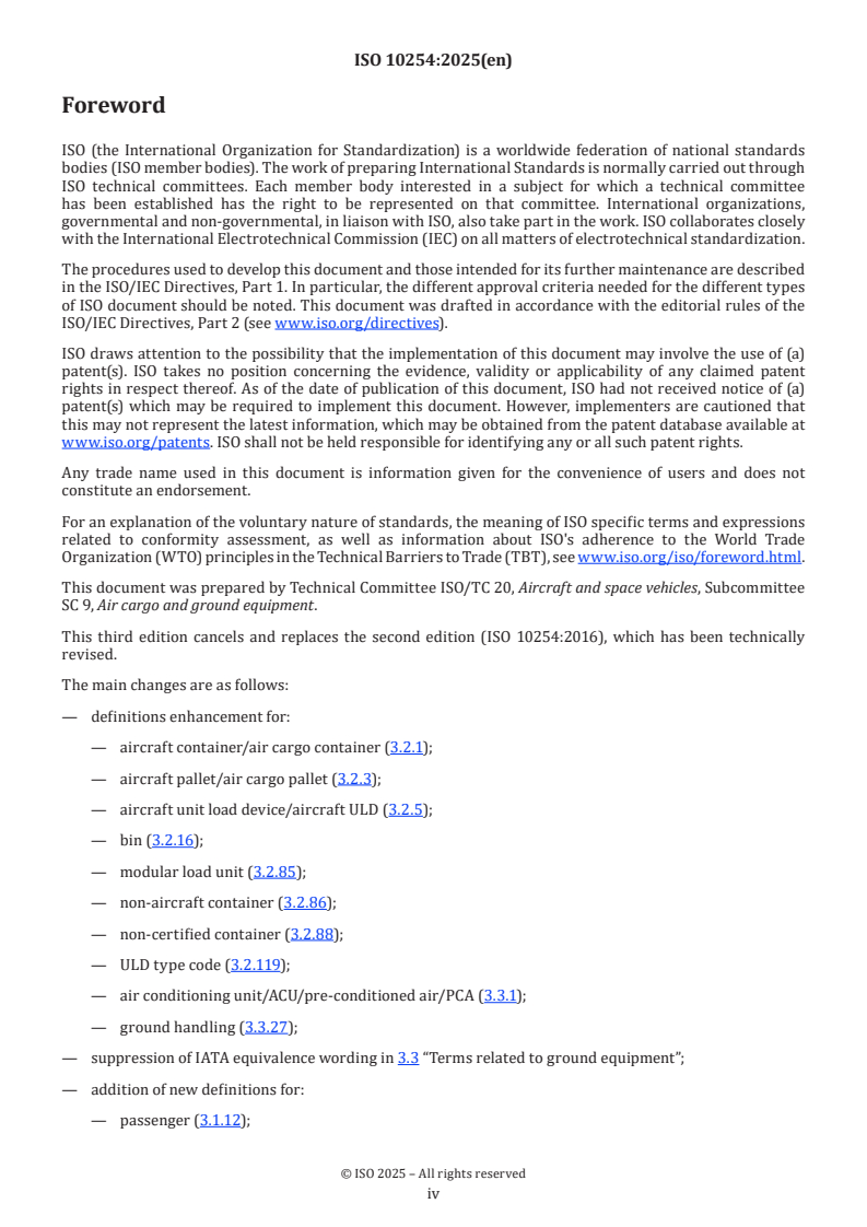 ISO 10254:2025 ISO 10254:2025 - Air cargo and ground equipment — Vocabulary
Released:25. 06. 2025 - Page 4 preview