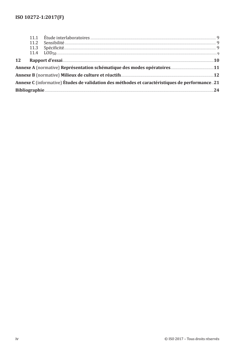 ISO 10272-1:2017 ISO 10272-1:2017 - Microbiologie de la chaîne alimentaire — Méthode horizontale pour la recherche et le dénombrement de Campylobacter spp. — Partie 1: Méthode de recherche/28/2017 - Page 4 preview