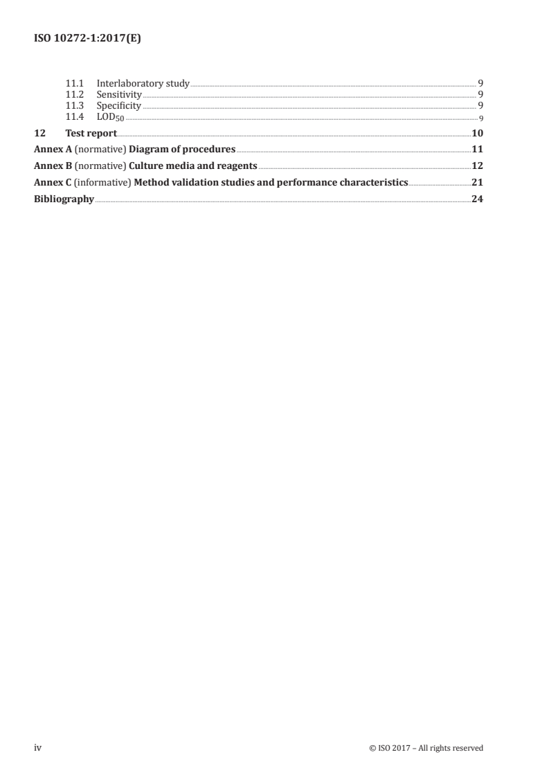 ISO 10272-1:2017 ISO 10272-1:2017 - Microbiology of the food chain — Horizontal method for detection and enumeration of Campylobacter spp. — Part 1: Detection method/28/2017 - Page 4 preview