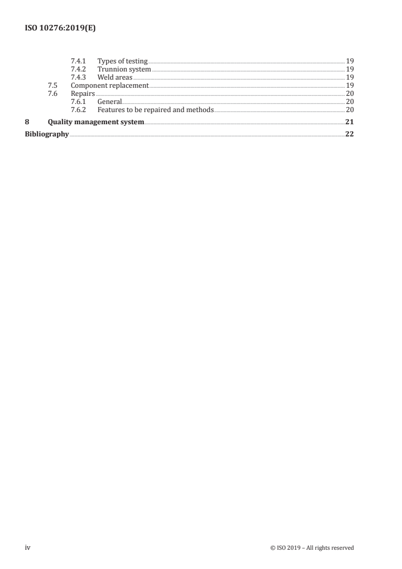 ISO 10276:2019 ISO 10276:2019 - Nuclear energy — Fuel technology — Trunnion systems for packages used to transport radioactive material/11/2019 - Page 4 preview