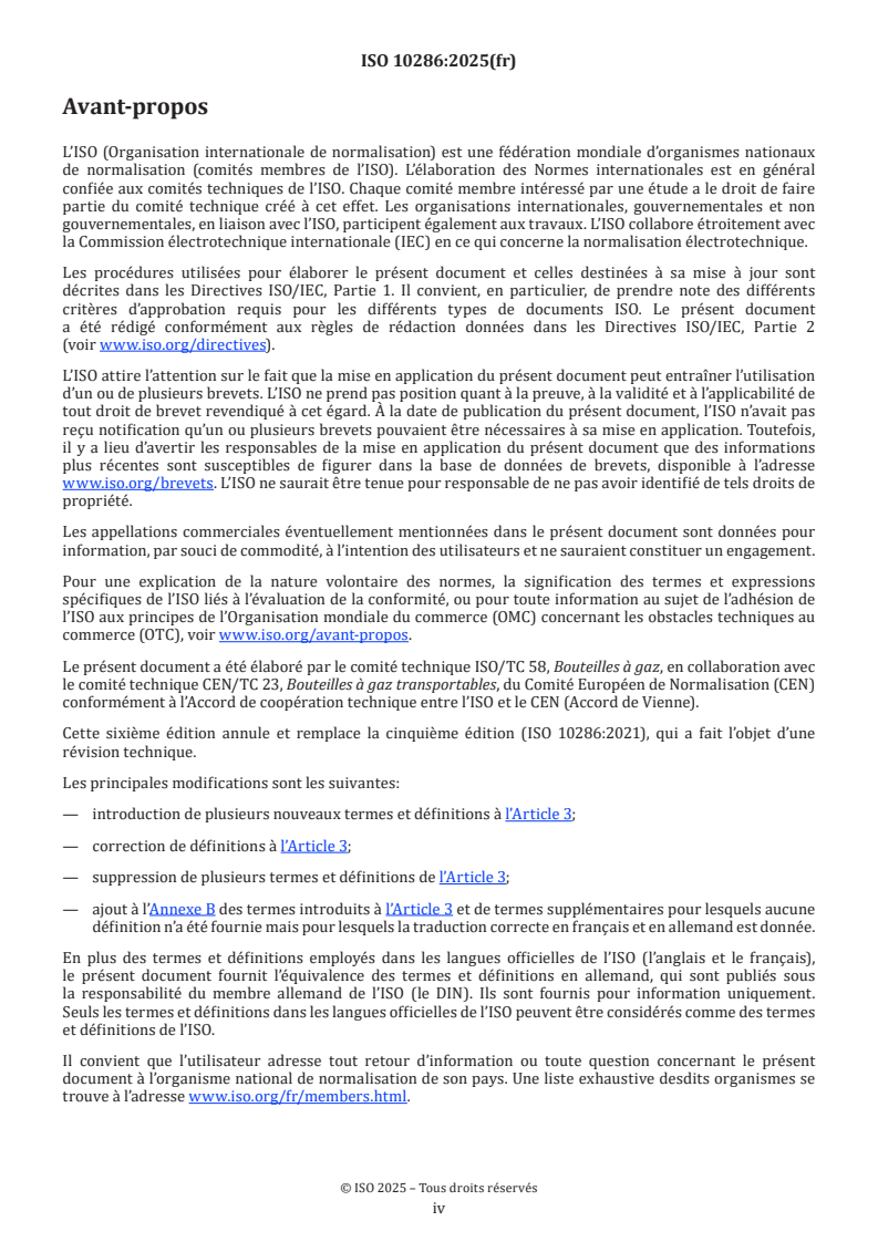 ISO 10286:2025 ISO 10286:2025 - Bouteilles à gaz — Vocabulaire
Released:1. 08. 2025 - Page 4 preview