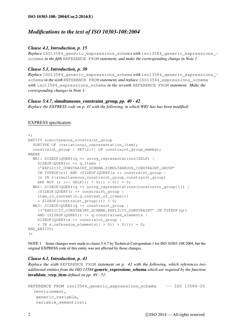 ISO_10303-108_2005_Cor_2_2014 - ISO/DIS 10303-239 - Industrial automation systems and integration — Product data representation and exchange — Part 239: Application protocol: Product life cycle support (PLCS)
Released:31. 05. 2023