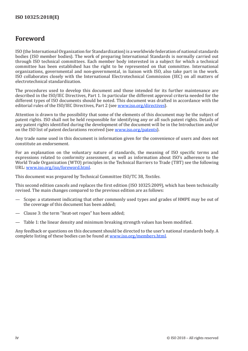 ISO 10325:2018 ISO 10325:2018 - Fibre ropes — High modulus polyethylene — 8-strand braided ropes, 12-strand braided ropes and covered ropes
Released:9/3/2018 - Page 4 preview