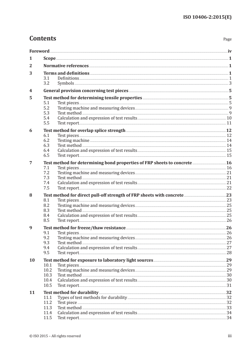 ISO 10406-2:2015 ISO 10406-2:2015 - Fibre-reinforced polymer (FRP) reinforcement of concrete — Test methods — Part 2: FRP sheets/15/2015 - Page 3 preview
