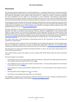 ISO 10454:2025 ISO 10454:2025 - Truck and bus tyres — Verifying tyre capabilities — Laboratory test methods
Released:12/1/2025 - Page 4 preview