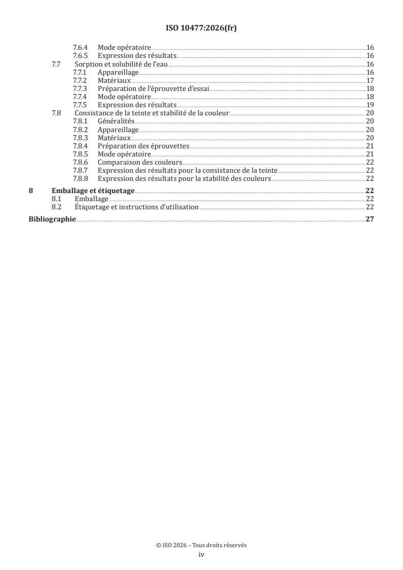 ISO 10477:2026 ISO 10477:2026 - Médecine bucco-dentaire — Produits à base de polymères pour couronnes et facettes - Page 4 preview