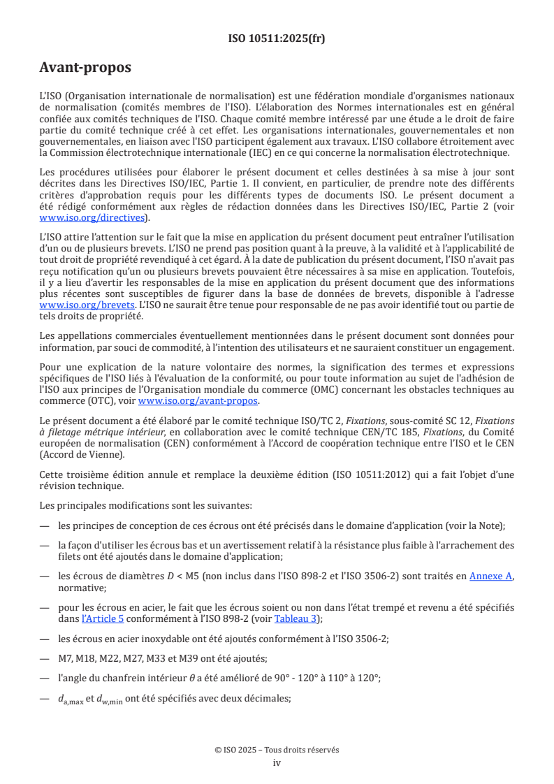 ISO 10511:2025 ISO 10511:2025 - Fixations — Écrous hexagonaux autofreinés — Écrous bas (à anneau non métallique)
Released:13. 06. 2025 - Page 4 preview