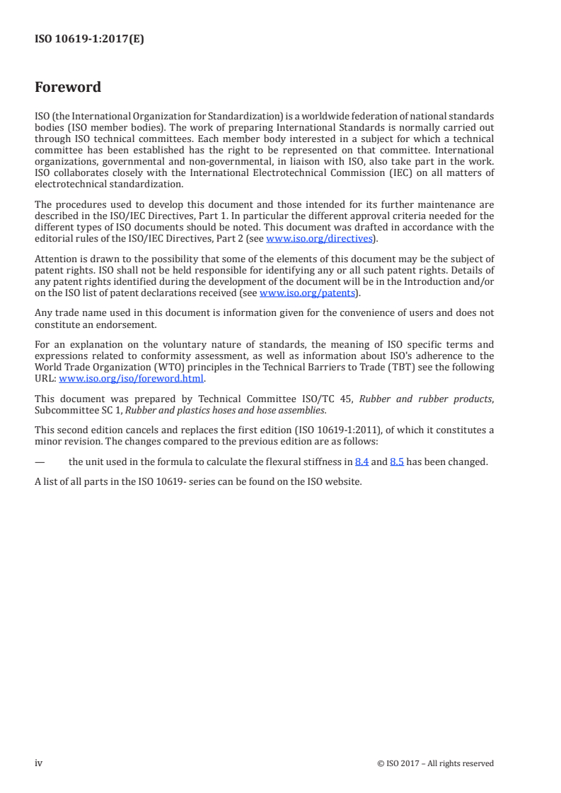 ISO 10619-1:2017 ISO 10619-1:2017 - Rubber and plastics hoses and tubing — Measurement of flexibility and stiffness — Part 1: Bending tests at ambient temperature/15/2017 - Page 4 preview
