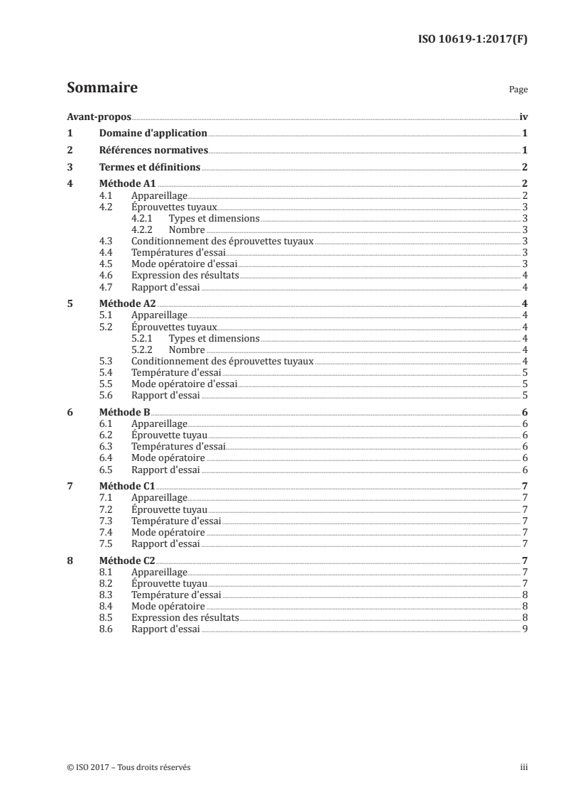 ISO 10619-1:2017 ISO 10619-1:2017 - Tuyaux et tubes en caoutchouc et en plastique — Mesurage de la flexibilité et de la rigidité — Partie 1: Essais de courbure à température ambiante/15/2017 - Page 3 preview
