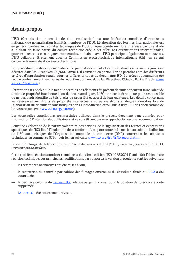 ISO 10683:2018 ISO 10683:2018 - Fixations — Systèmes de revêtements non électrolytiques de zinc lamellaire/13/2018 - Page 4 preview