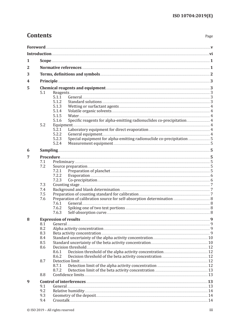 ISO 10704:2019 ISO 10704:2019 - Water quality — Gross alpha and gross beta activity — Test method using thin source deposit
Released:2/19/2019 - Page 3 preview