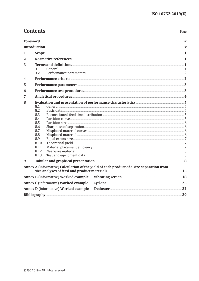 ISO 10752:2019 ISO 10752:2019 - Coal sizing equipment — Performance evaluation/12/2019 - Page 3 preview