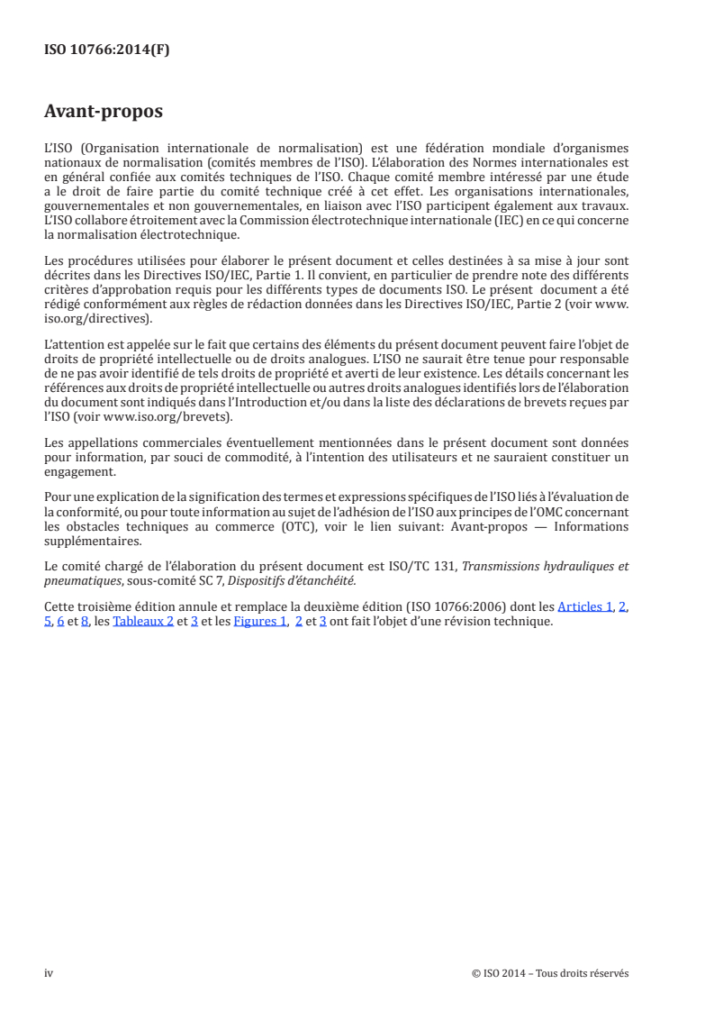 ISO 10766:2014 ISO 10766:2014 - Transmissions hydrauliques — Vérins — Dimensions de logements de dispositifs de guidage à section rectangulaire pour pistons et tiges de piston/27/2014 - Page 4 preview