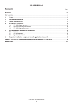 ISO 10820:2025 ISO 10820:2025 - Fine ceramics (advanced ceramics, advanced technical ceramics) — Ultraviolet irradiation equipment using UV-A LEDs and optical radiometry for performance test of semiconducting photocatalytic materials
Released:18. 09. 2025 - Page 3 preview