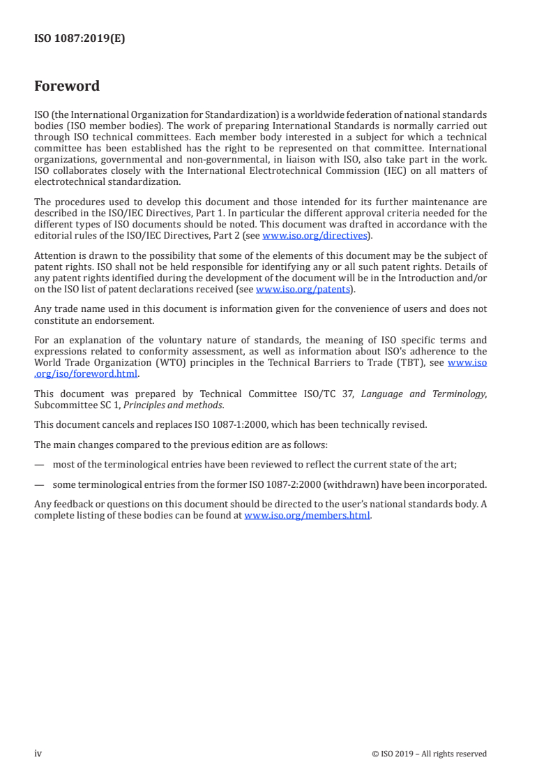 SIST ISO 1087:2021 ISO 1087:2019 - Terminology work and terminology science — Vocabulary/24/2019 - Page 4 preview