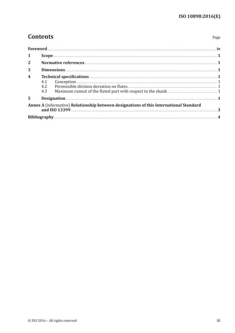 ISO 10898:2016 ISO 10898:2016 - Spot drills/14/2016 - Page 3 preview