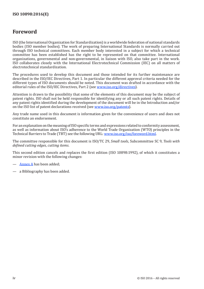 ISO 10898:2016 ISO 10898:2016 - Spot drills/14/2016 - Page 4 preview