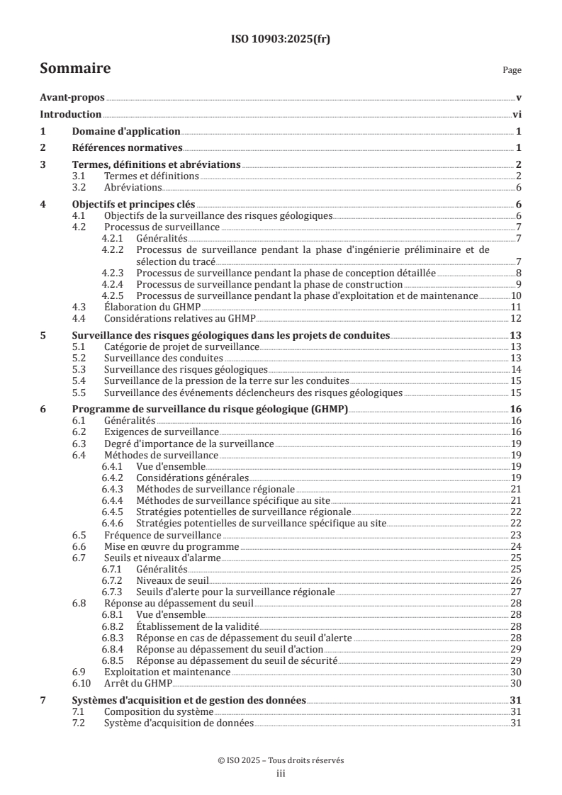 ISO 10903:2025 ISO 10903:2025 - Industries du pétrole et du gaz, y compris les énergies à faible teneur en carbone — Systèmes de transport par conduites — Processus, systèmes et technologies de surveillance des risques géologiques pour la conduite
Released:10/7/2025 - Page 3 preview